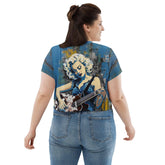 All Over Print Crop Tee - Music Theme